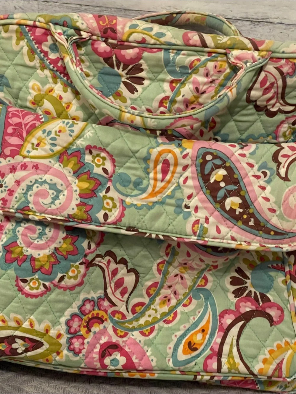 Vera Bradley Retired 2013 Tutti Frutti Convertible Diaper Bag